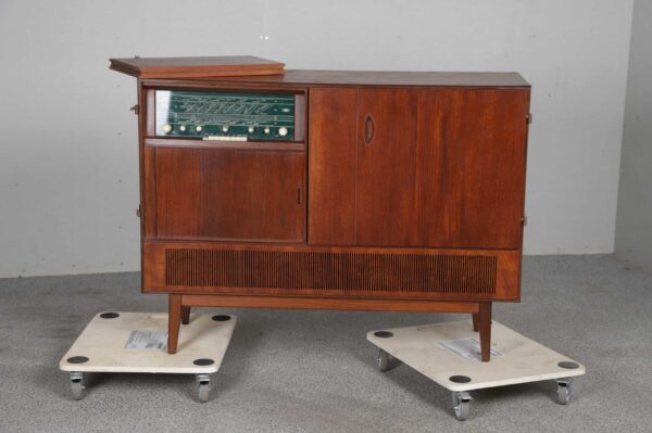 Vintage TV/radio møbel, bar, teak