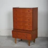 Høj kommode med ni skuffer, teak