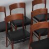 Seks spisestole i teak, Kjærnulf