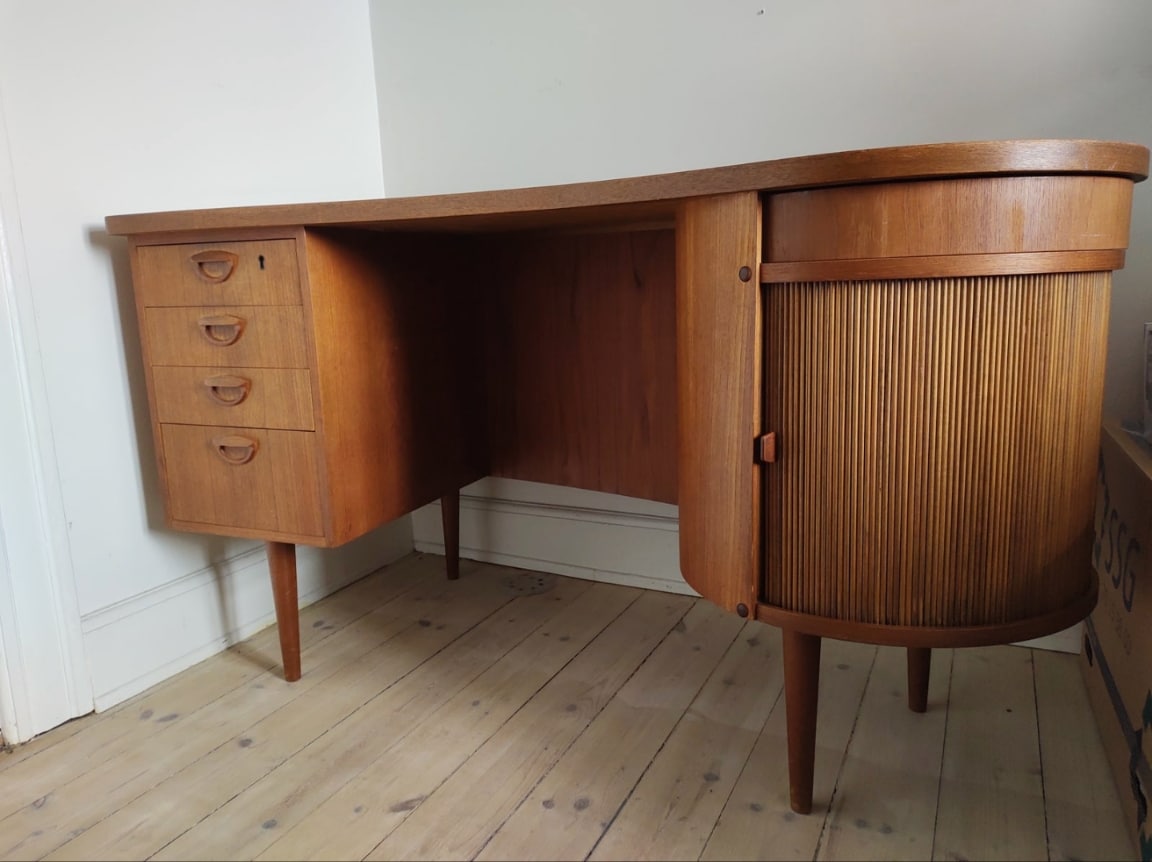 Skrivebord i teak, Kai Kristiansen - Image 1