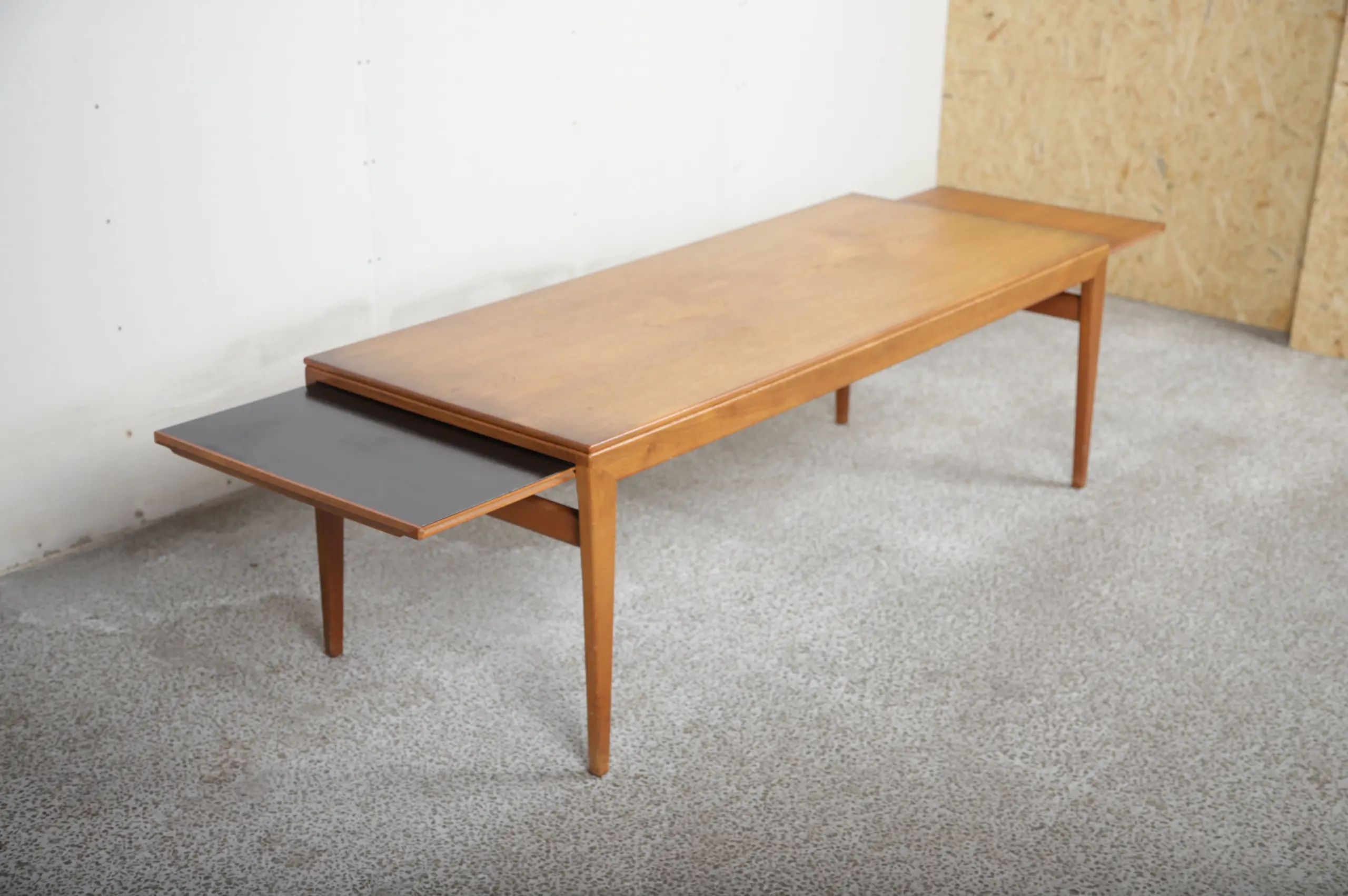 Sofabord med udtræksplader, teak