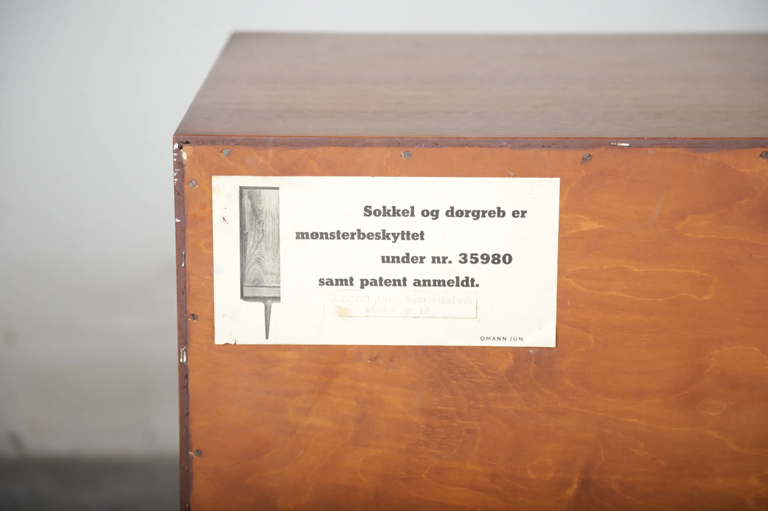 Lav skænk i teak, Omann jr, Model nr 12 - Image 7