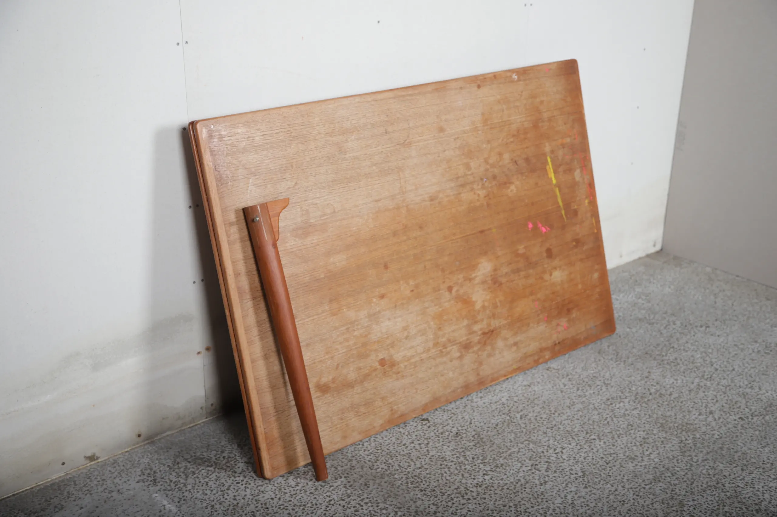 Spisebord i teak med hollandsk udtræk, Omann jr, Model 50