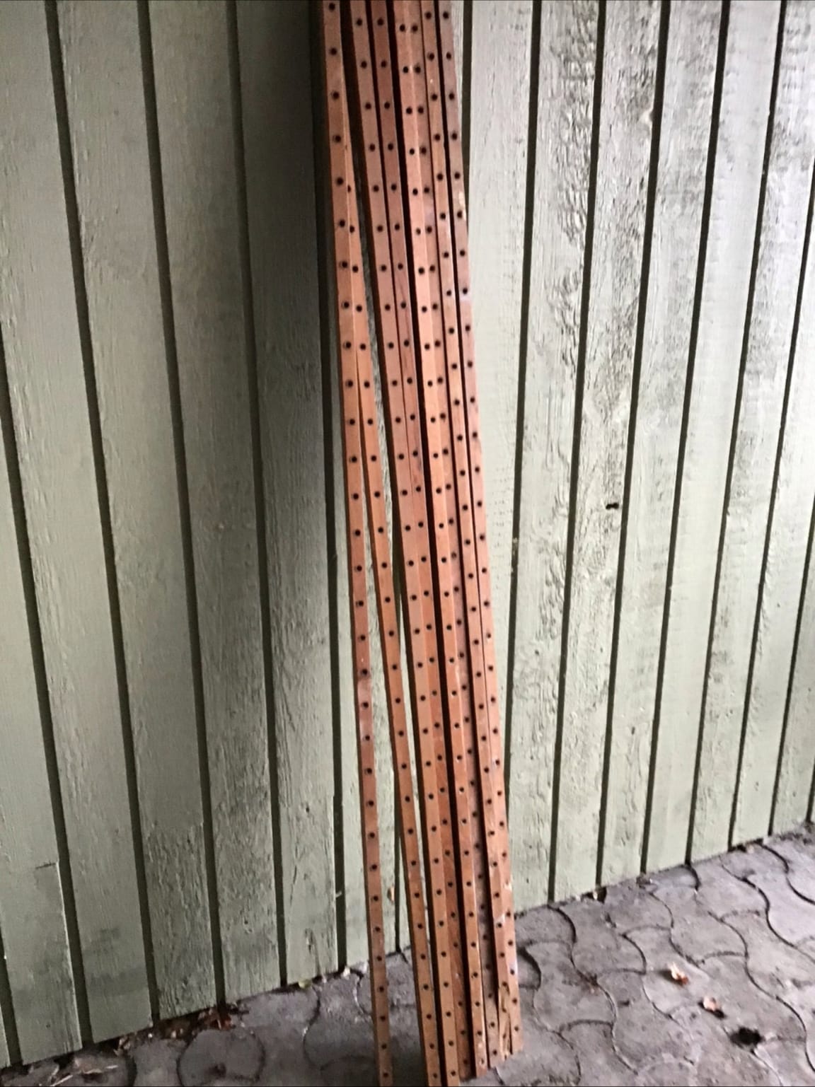 Vanger til vangereoler, syv stk