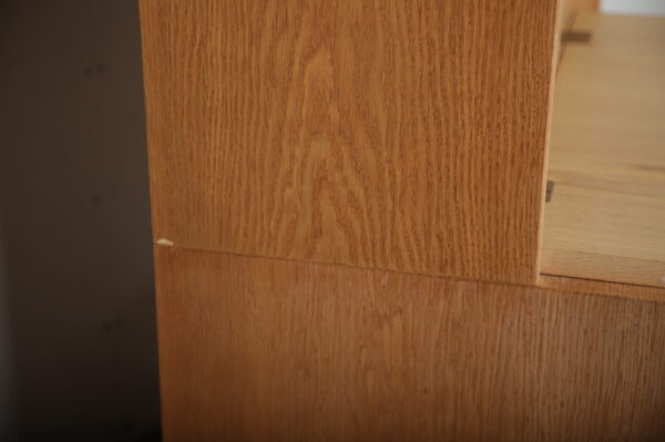 Hundevad reol, egetræ, med kommode