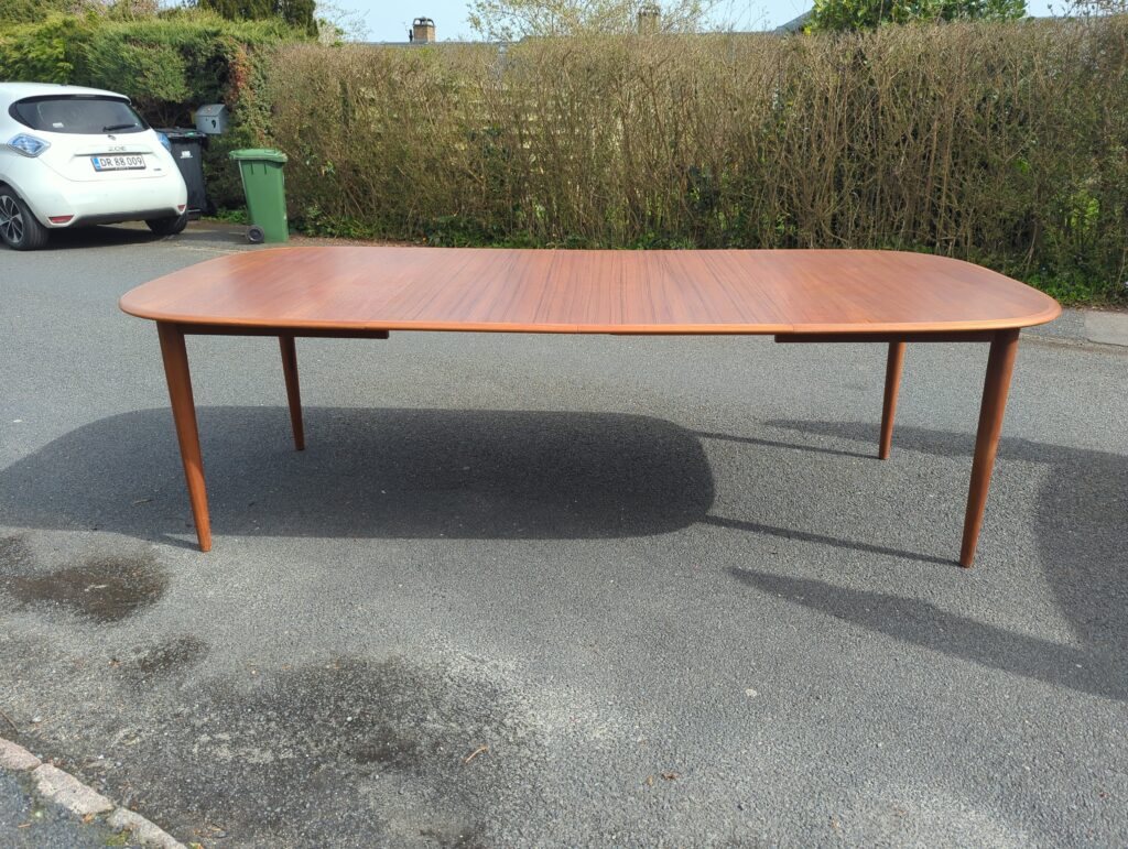 Ovalt spisebord, teak, Skovmand og Andersen