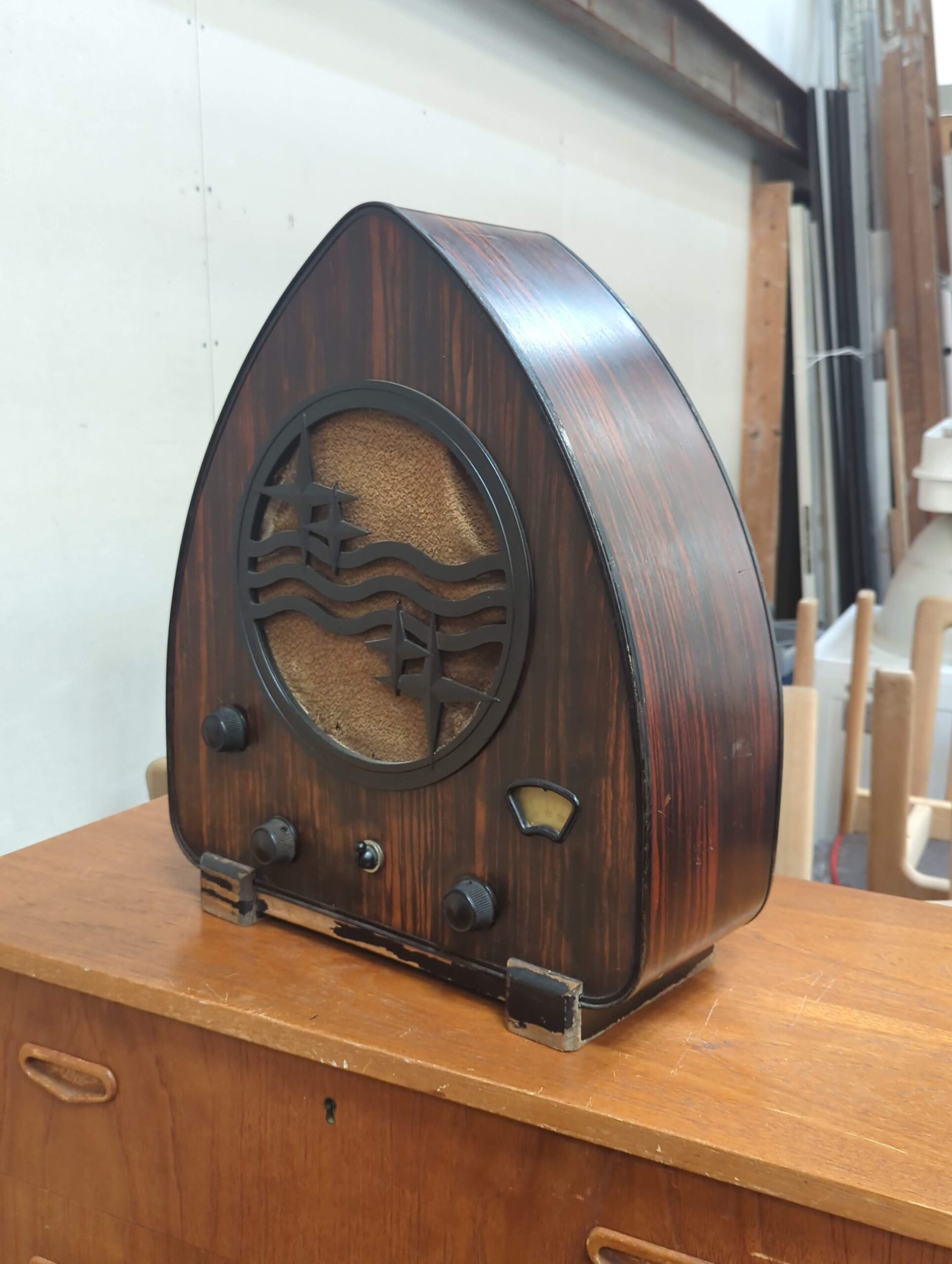 Philips radiomøbel, palisander - Image 2