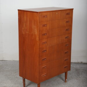 Kommode i teak med otte skuffer - Image 2