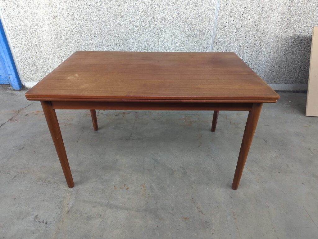 Spisebord med hollandsk udtræk, teak