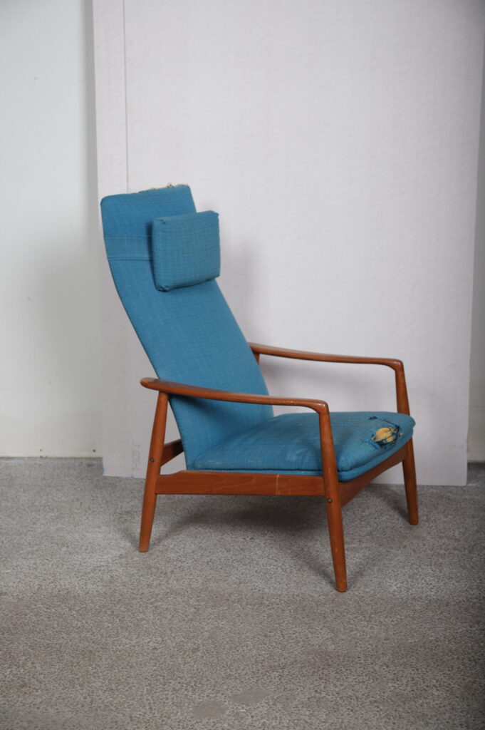 Lænestol til ompolstring, teaktræ, Søren Ladefoged