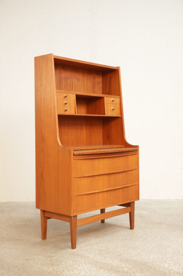 Sektretær, teak, b: 84 d: 43 h: 140