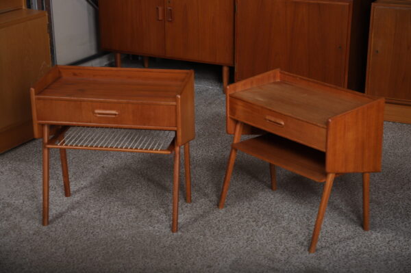 Sæt nat-/sengeborde i teak