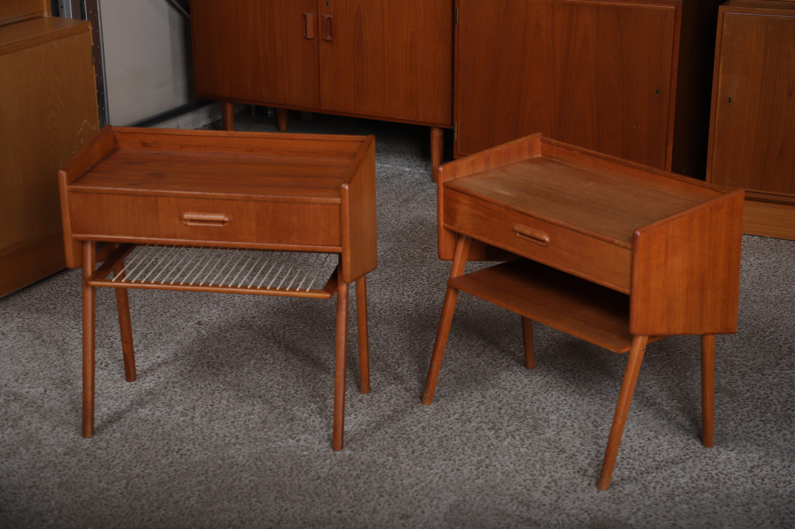 Sæt nat-/sengeborde i teak - Image 1