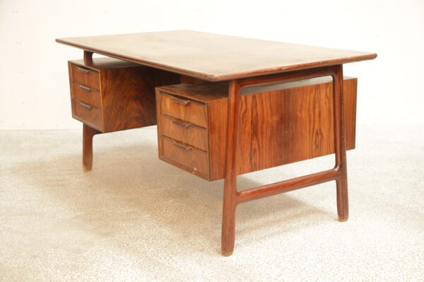 Skrivebord, til restauration, palisander, Omann Jr