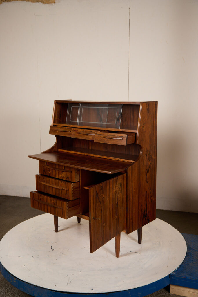 Chatol med skuffer og skriveplade, Gunnar Falsig, palisander