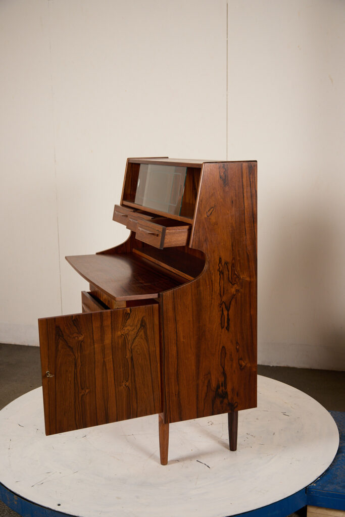 Chatol med skuffer og skriveplade, Gunnar Falsig, palisander