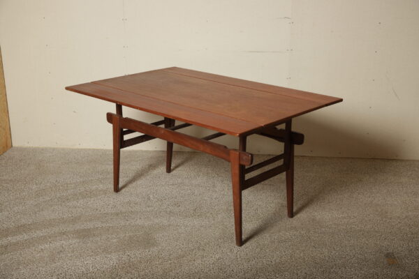 Københavnerbord, kombineret sofa- og spisebord, teak