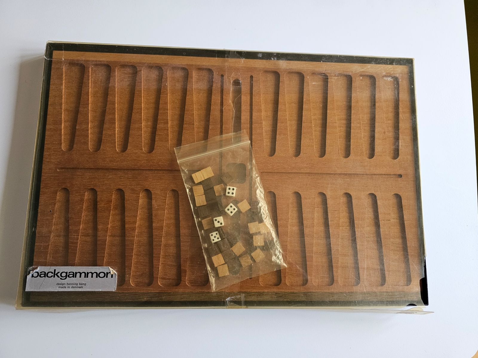 Backgammon af Henning Bang i teak