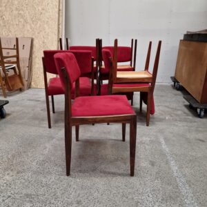 Otte stk spisestole af Bramin, palisander - Image 1