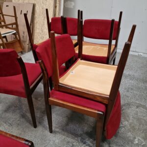 Otte stk spisestole af Bramin, palisander - Image 4