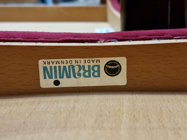 Otte stk spisestole af Bramin, palisander