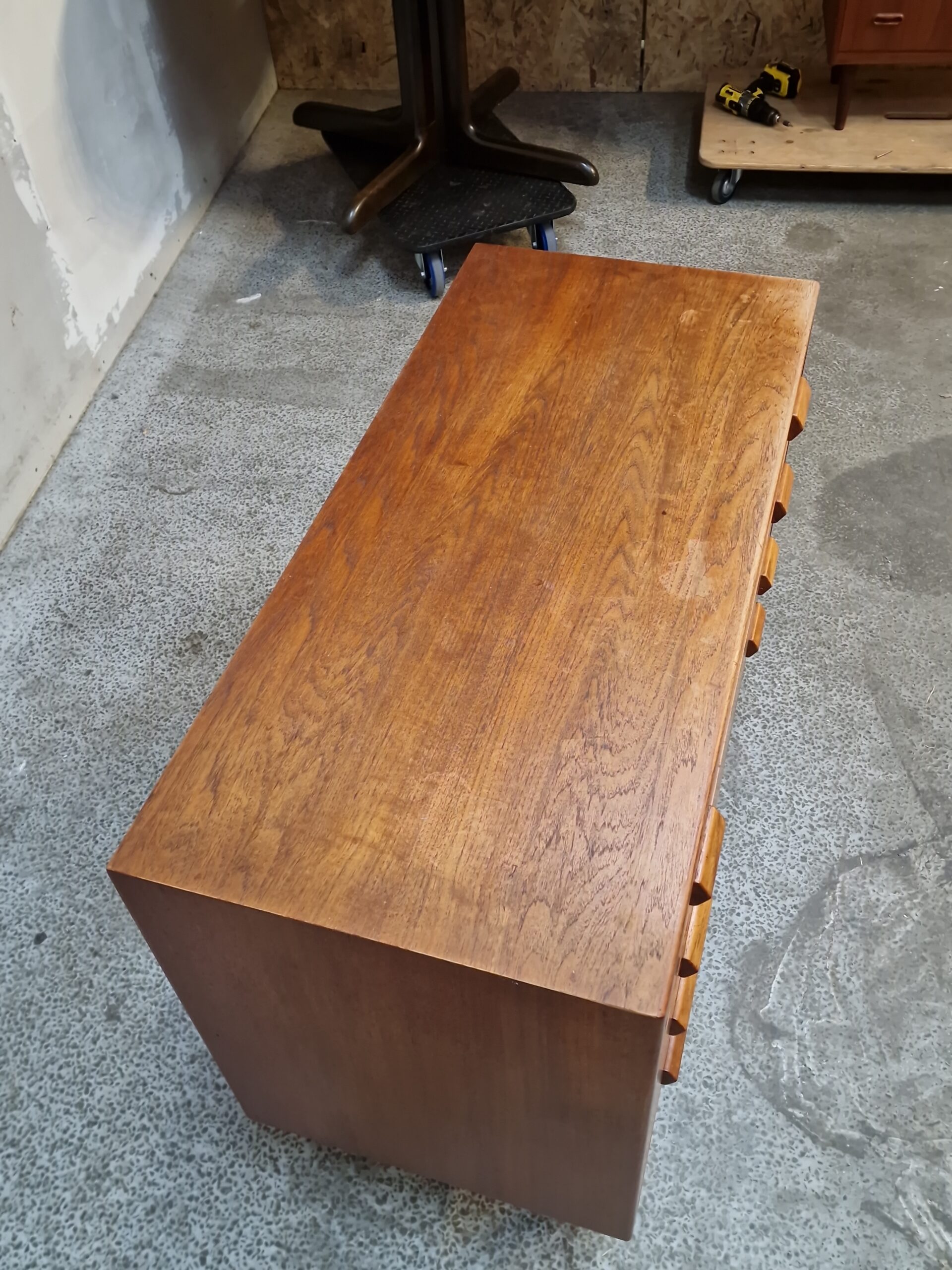 Kommode med fire brede skuffer, teak, Børge Mogensen #2 - Image 6