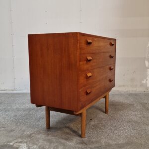 Kommode med fire brede skuffer, teak, Børge Mogensen #2 - Image 9
