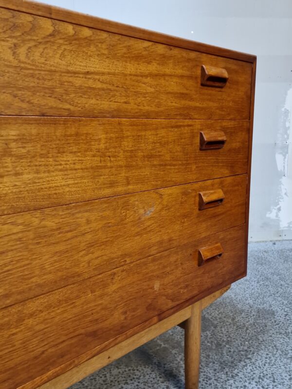 Kommode med fire brede skuffer, teak, Børge Mogensen #2