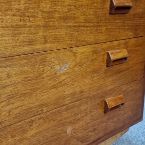 Kommode med fire brede skuffer, teak, Børge Mogensen #2 - Image 12