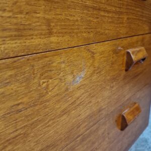 Kommode med fire brede skuffer, teak, Børge Mogensen #2 - Image 13