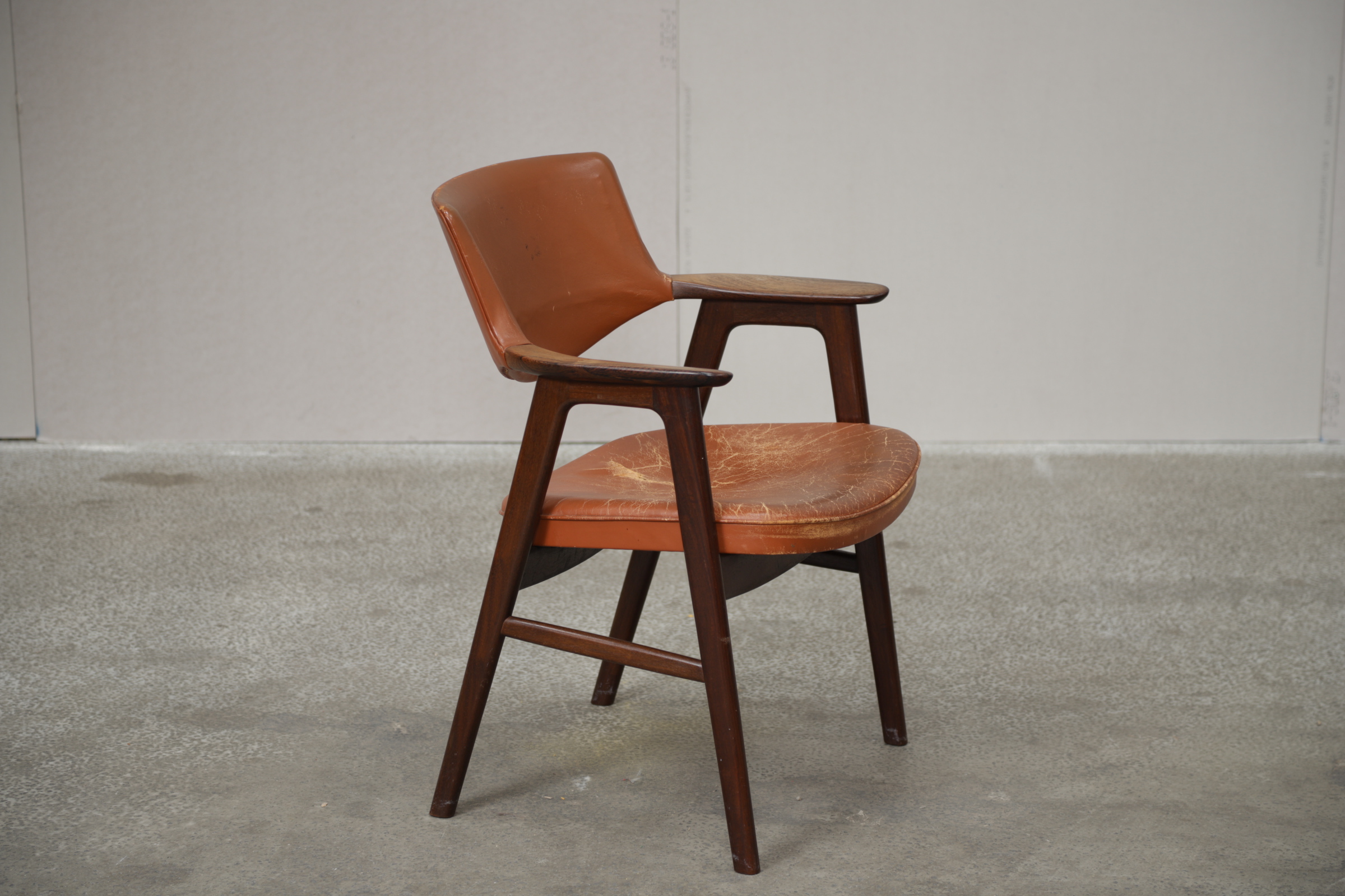 Armstol i palisander, Erik Kirkegaard model 43, Høng Stolefabrik - Image 10