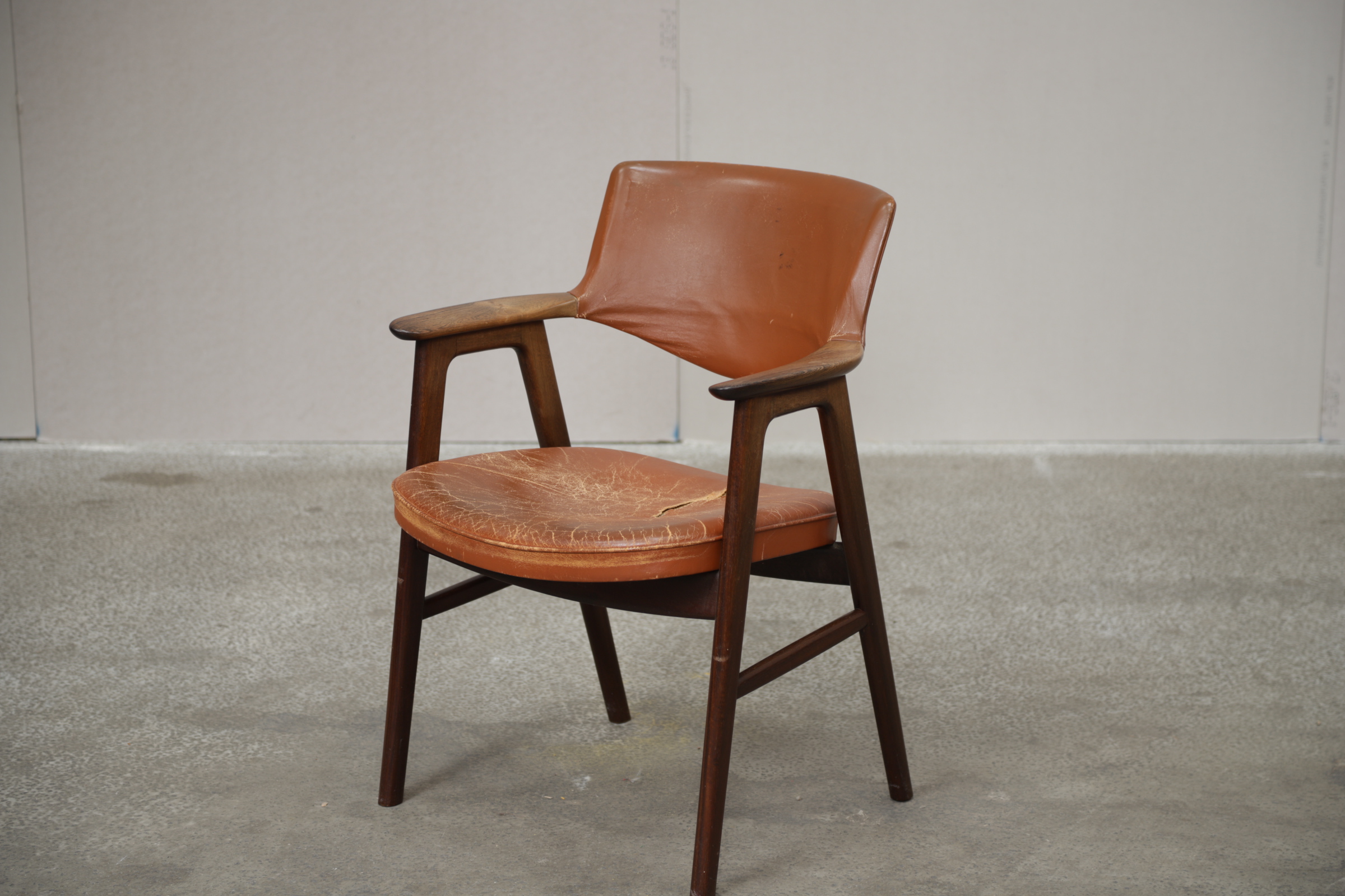 Armstol i palisander, Erik Kirkegaard model 43, Høng Stolefabrik - Image 2