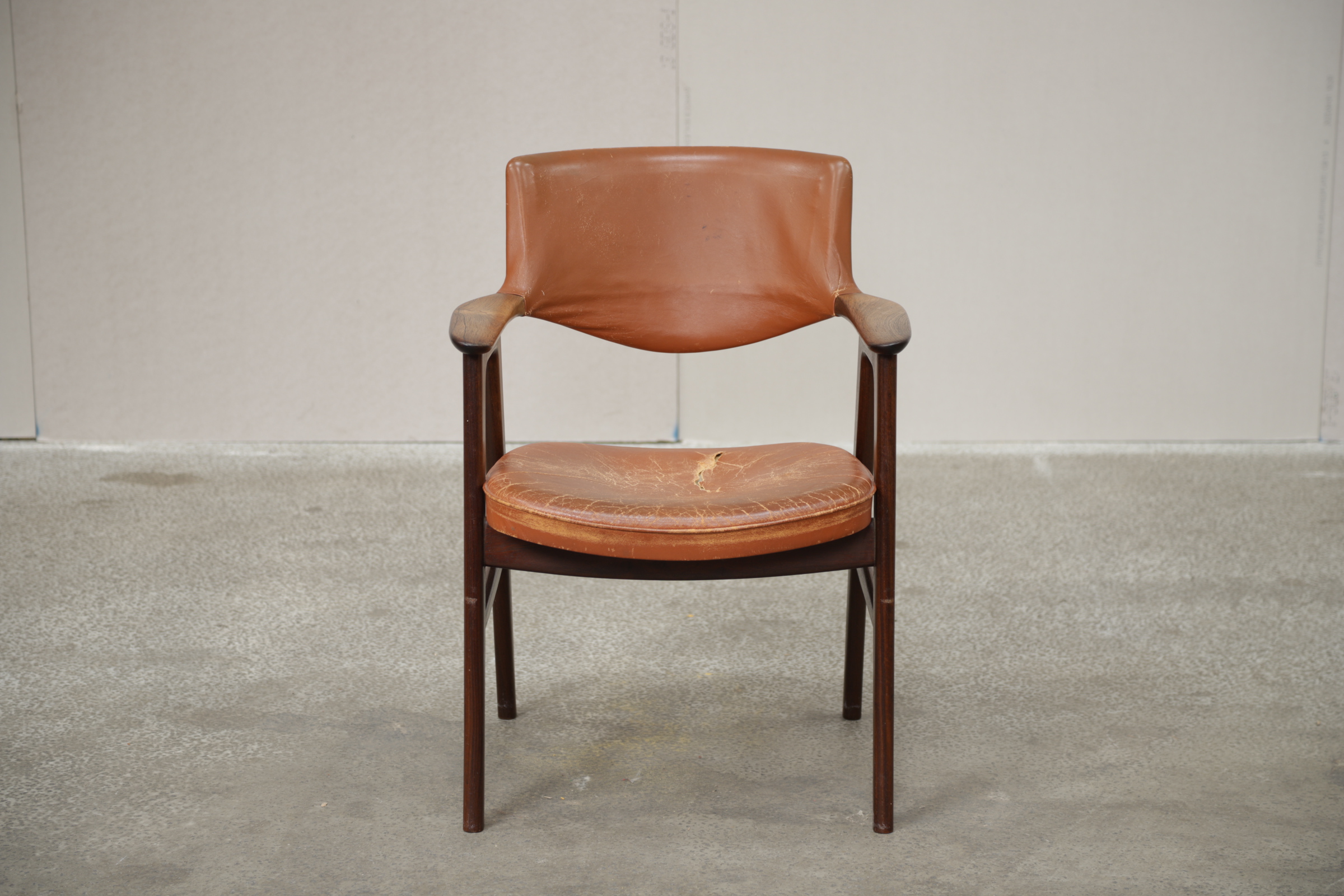 Armstol i palisander, Erik Kirkegaard model 43, Høng Stolefabrik - Image 5