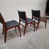 Tre spisestole, mahogni, Erik Buch Model 89