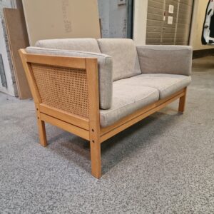 Topersoners sofa i bøgetræ med fransk flet - Image 5