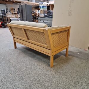 Topersoners sofa i bøgetræ med fransk flet - Image 7