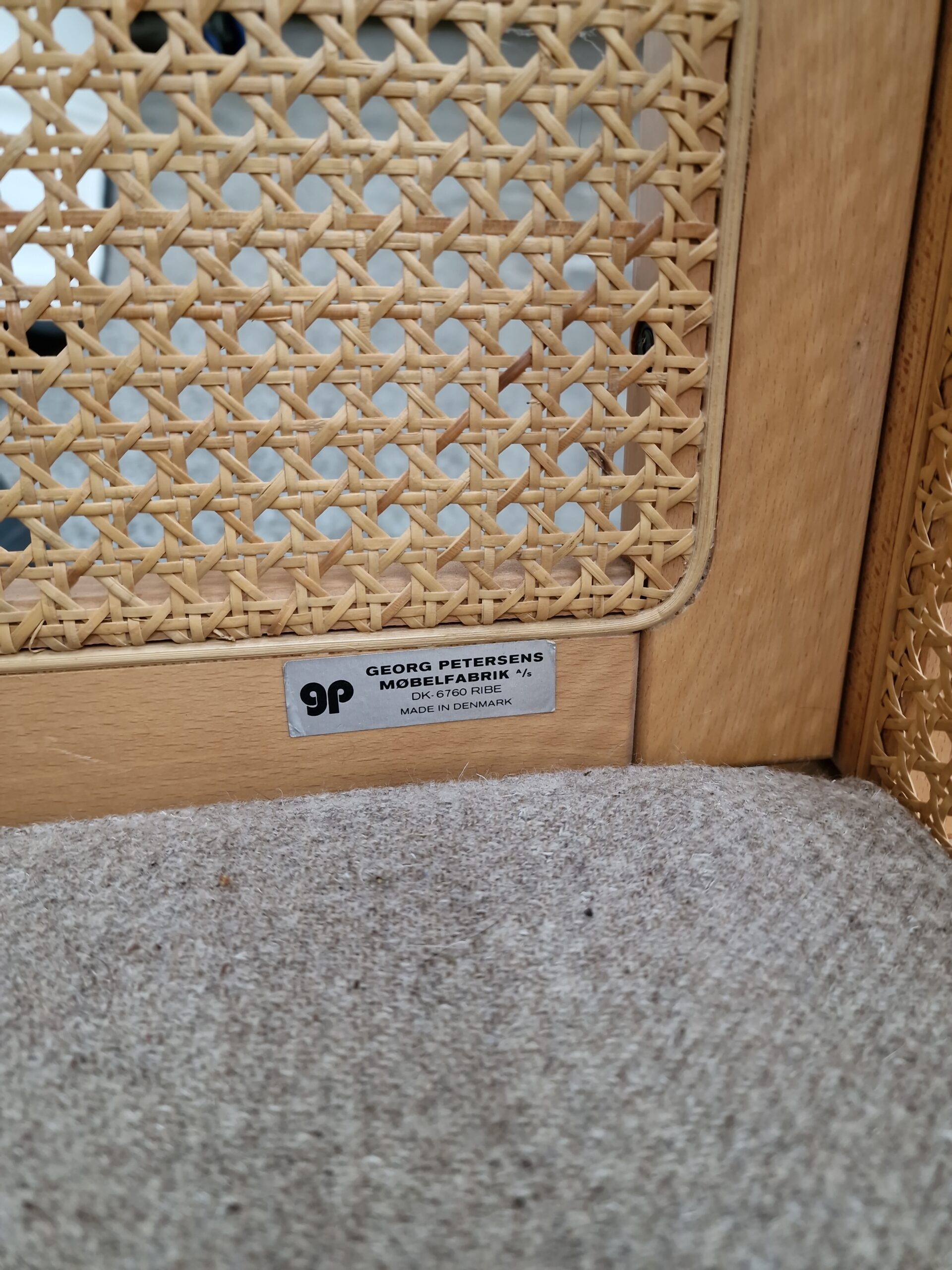 Topersoners sofa i bøgetræ med fransk flet - Image 14