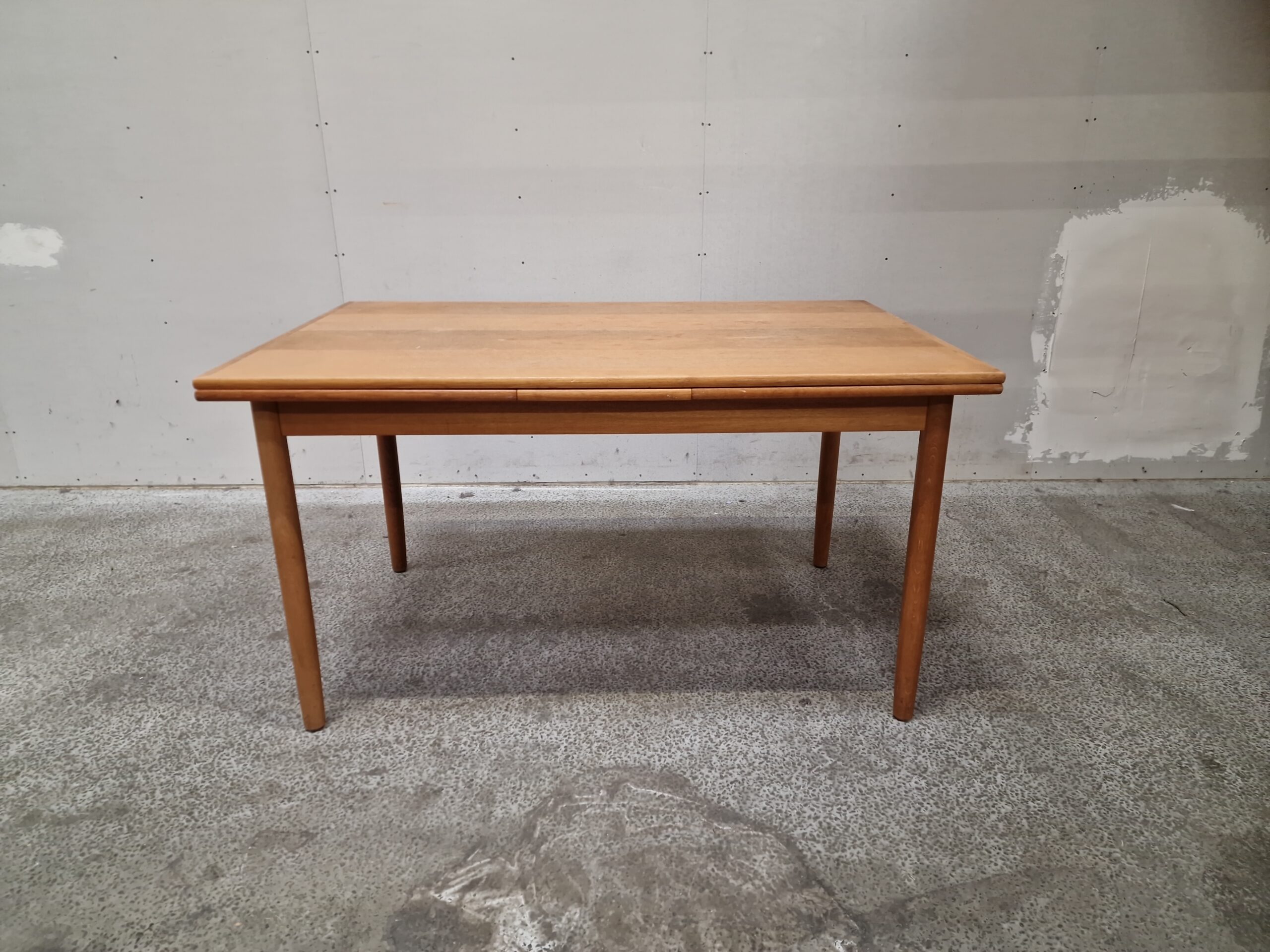 Spisebord med hollandsk udtræk, egetræ - Image 1