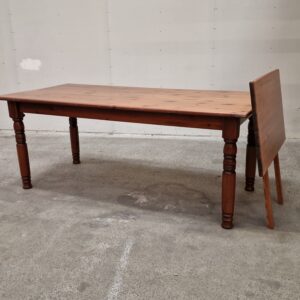 Langbord med tillægsplade, massiv fyrretræ - Image 2