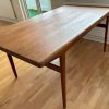 Spisebord med tillægsplader, teak, J.L.Møller