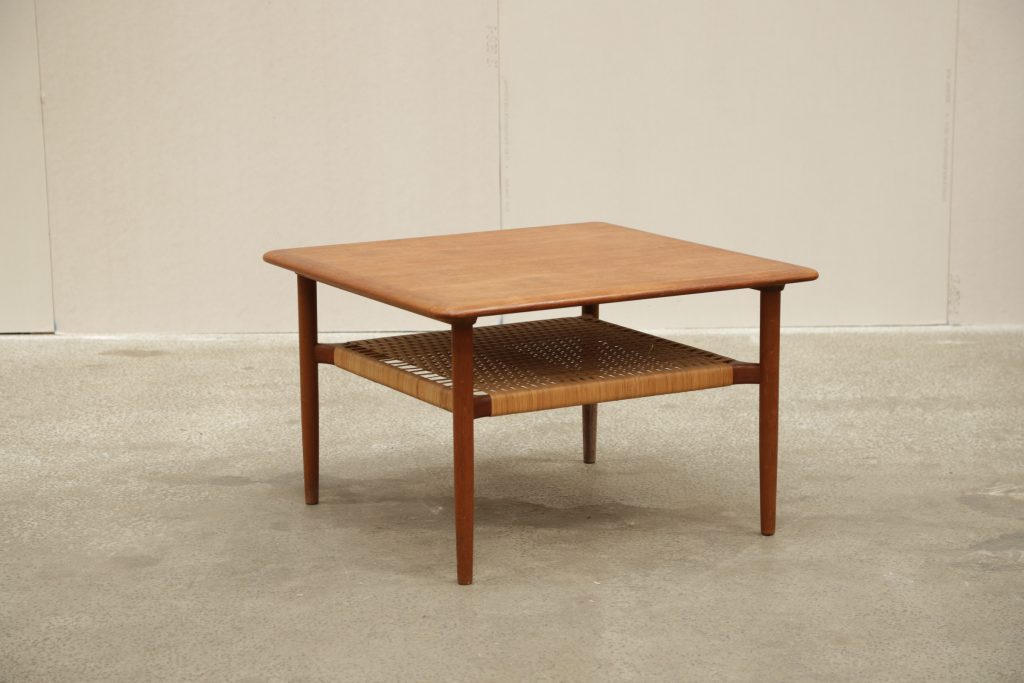 Sofabord, kvadratisk, flethylde, Kurt Østervig for Jason Møbler, model 214