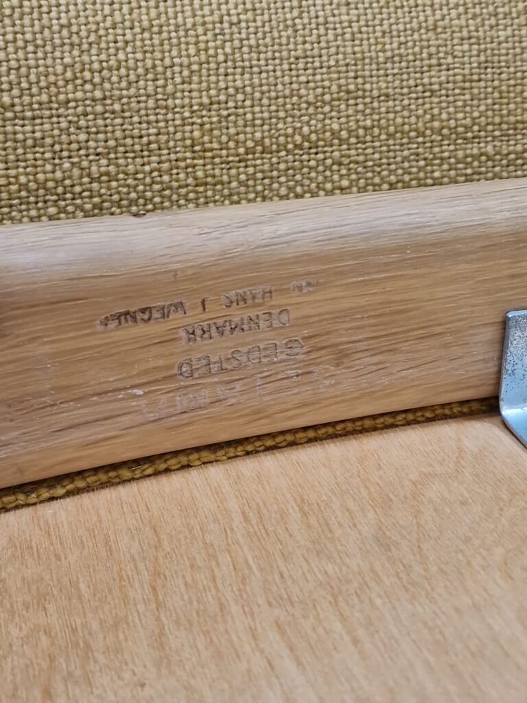 Fire armstole i massiv egetræ, Wegner, Getama