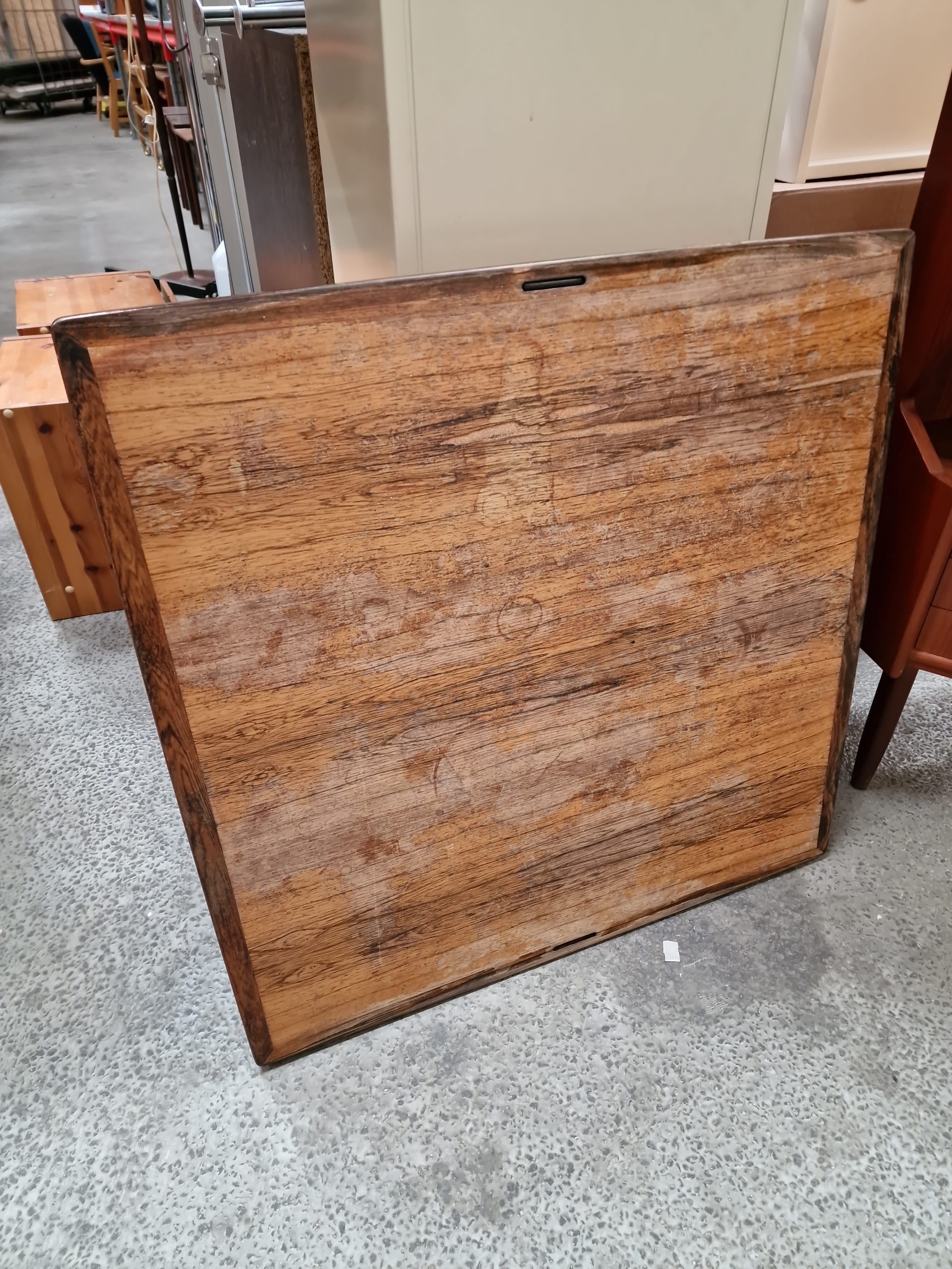 Kvadratisk spisebord i palisander, med vendbar spilleplade, af Hundevad - Image 8