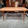 Spisebord med tillægsplader, teak, J.L.Møller