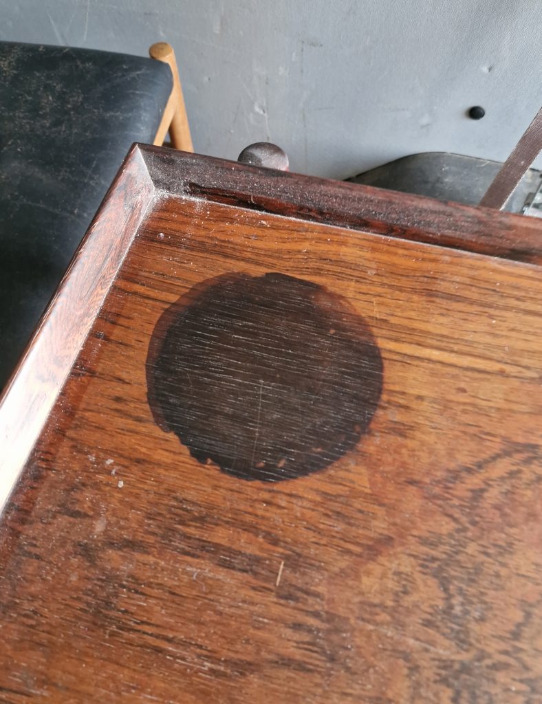 Poul Hundevad. Bakkebord/serveringsvogn med udtræk, palisander