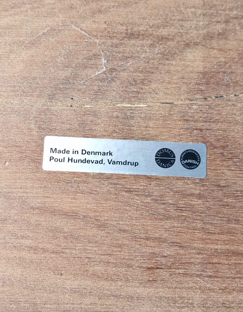 Poul Hundevad. Bakkebord/serveringsvogn med udtræk, palisander