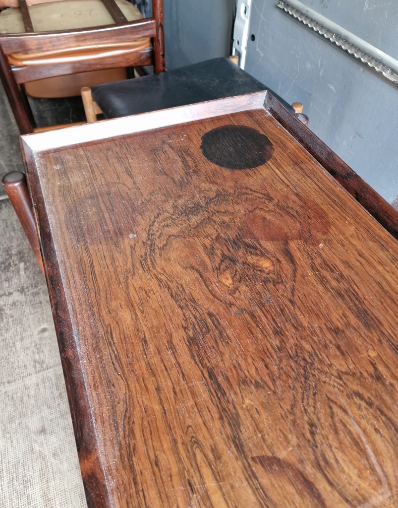 Poul Hundevad. Bakkebord/serveringsvogn med udtræk, palisander