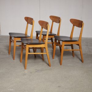 Spisestole, fire stk, Farstrup model 210 - Image 4