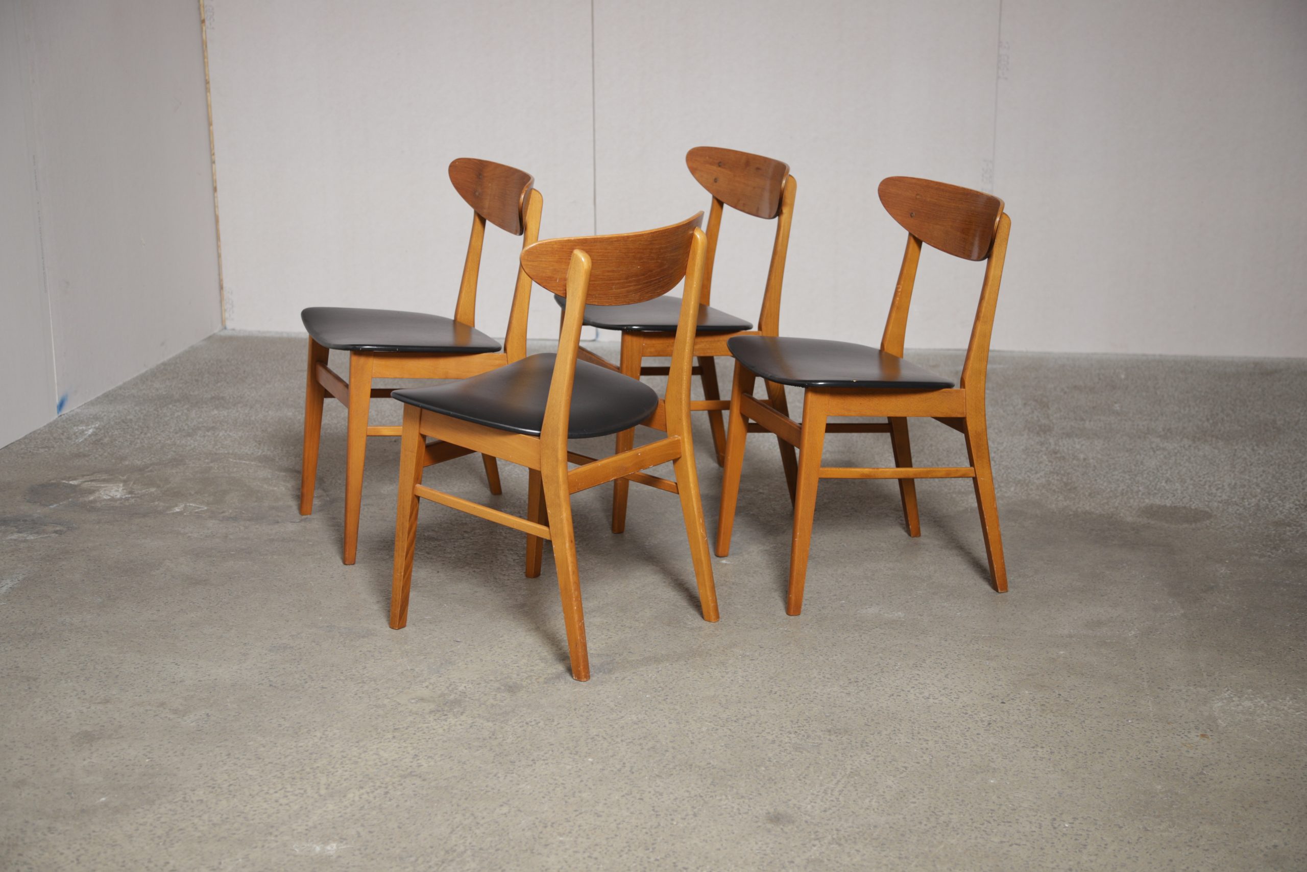 Spisestole, fire stk, Farstrup model 210 - Image 5