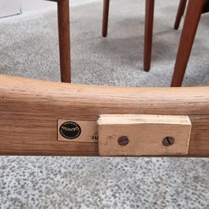 Fire spisestole, egetræ, Kristian Vedel model Modus - Image 11